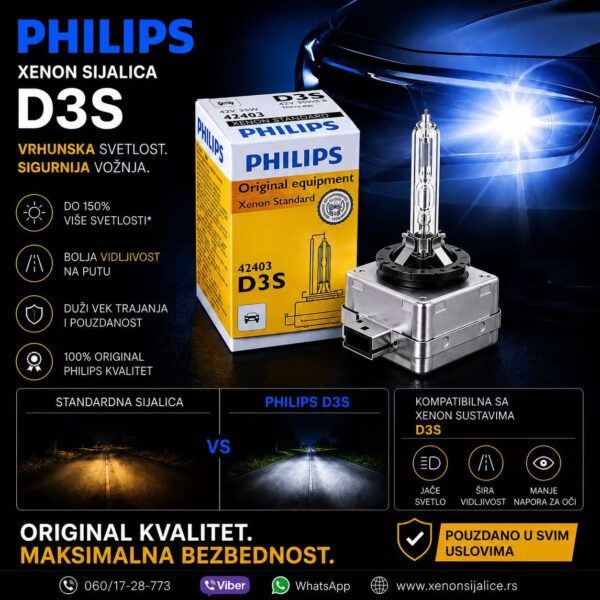 XENON SIJALICA PHILIPS D3S