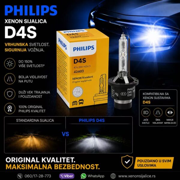 XENON SIJALICA PHILIPS D4S