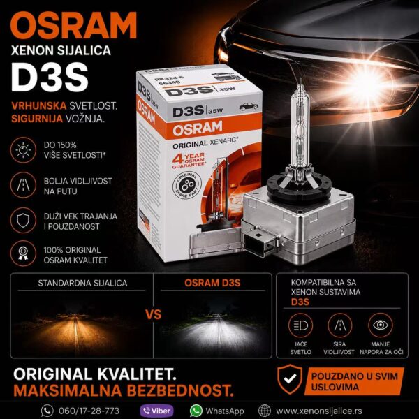 XENON SIJALICA OSRAM D3S