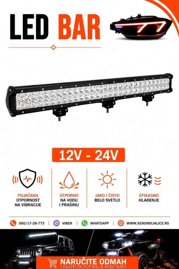 LED BAR 36“ 90CM 236W RADNI FAR WORKING LIGHT RADNO SVETLO