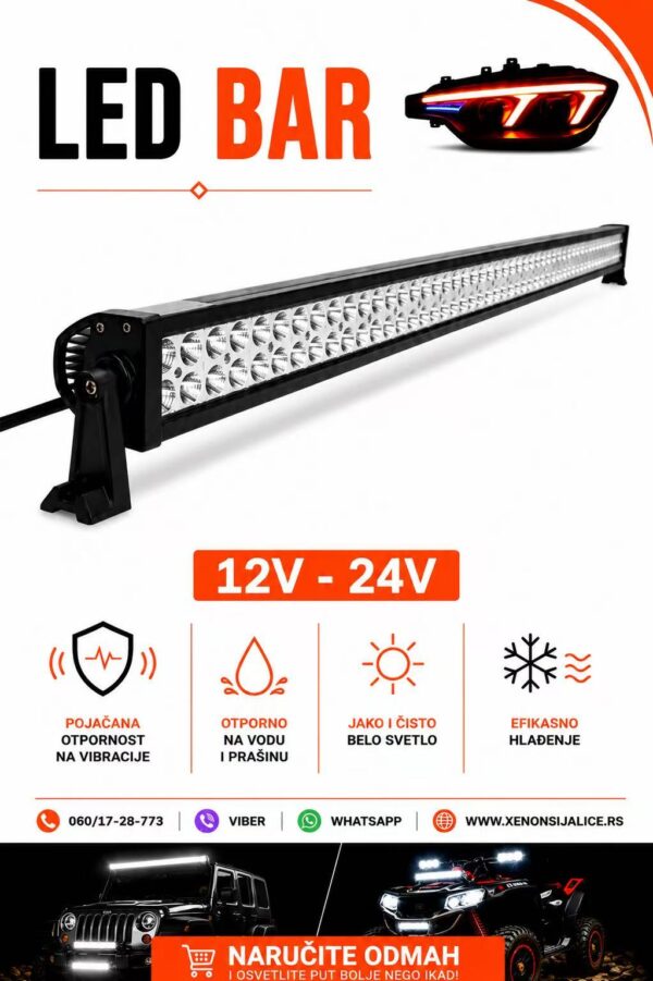 LED BAR 52“ 130CM 300W RADNI FAR WORKING LIGHT RADNO SVETLO