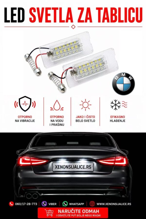 BMW LED SVETLA ZA TABLICU MODEL 4 LAMPA MODUL ZA TABLICU