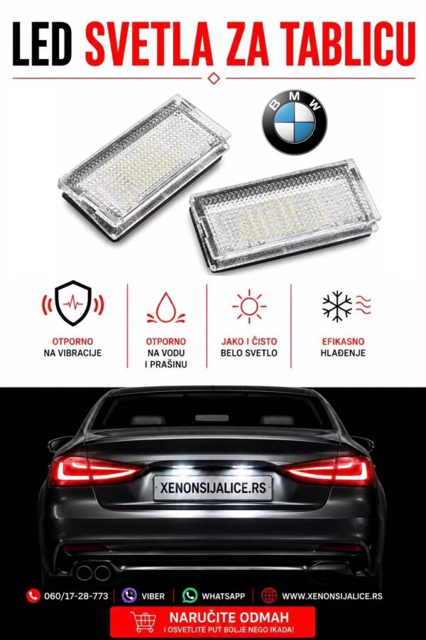 BMW LED SVETLA ZA TABLICU MODEL 2 LAMPA MODUL ZA TABLICU