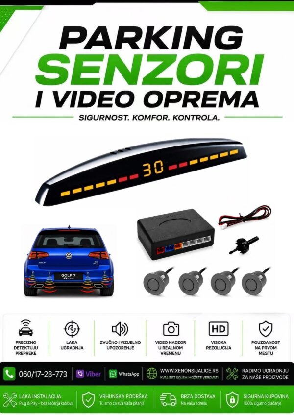 TAMNO SIVI STANDARD PARKING SENZORI SA DISPLEJOM