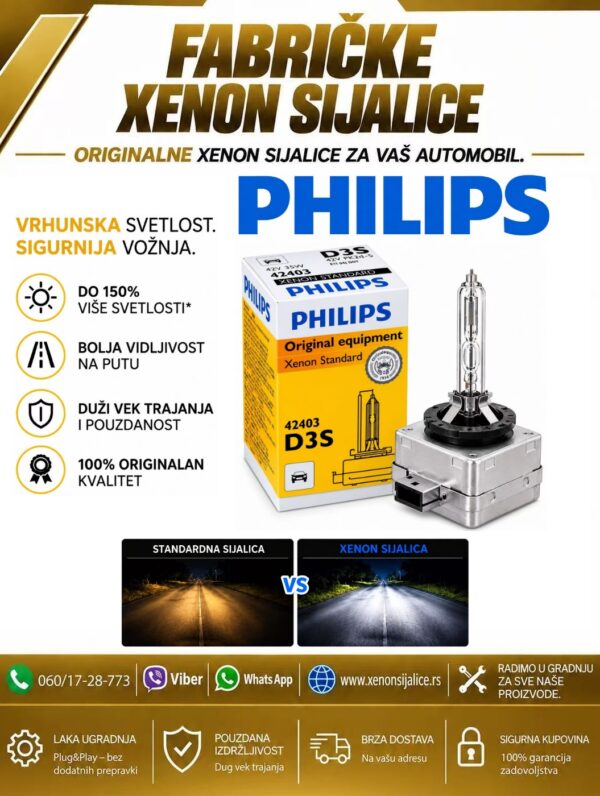 XENON SIJALICA PHILIPS D3S