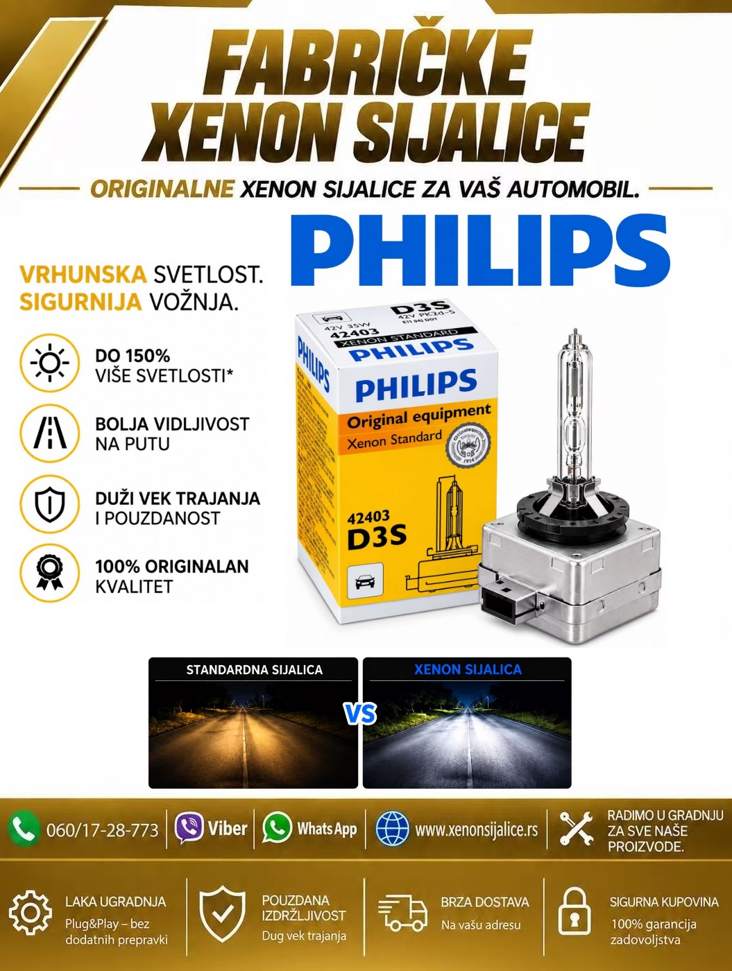 XENON SIJALICA PHILIPS D3S