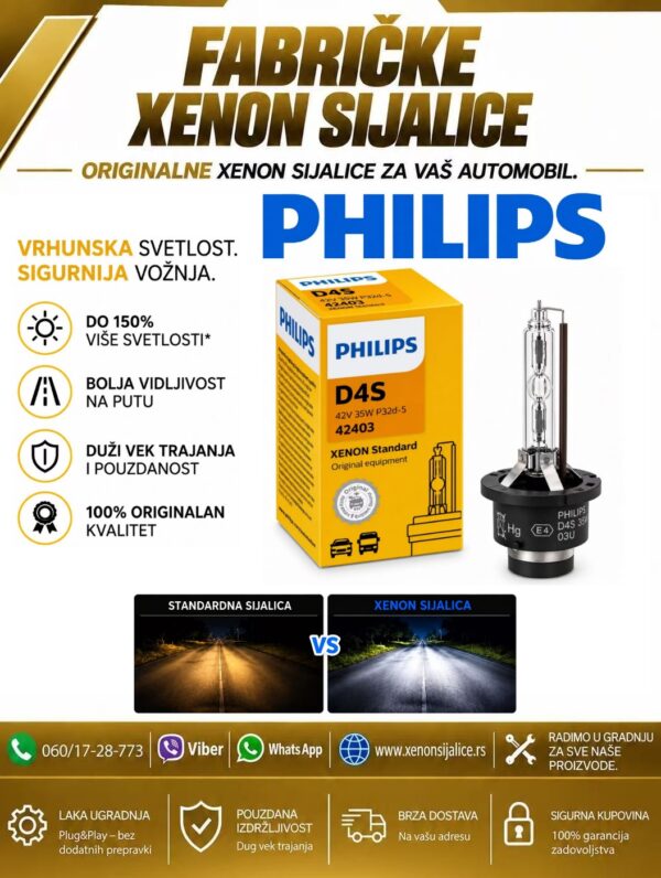 XENON SIJALICA PHILIPS D4S