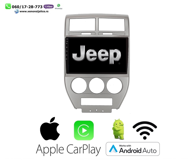 JEEP MULTIMEDIJA ANDROID,CAR PLAY NAVIGACIJA TOUCH SCREEN 10 INCA