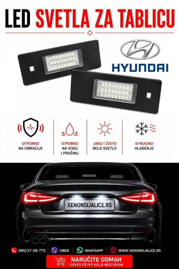 HYUNDAI LED SVETLA ZA TABLICU MODEL 1 LAMPA MODUL ZA TABLICU