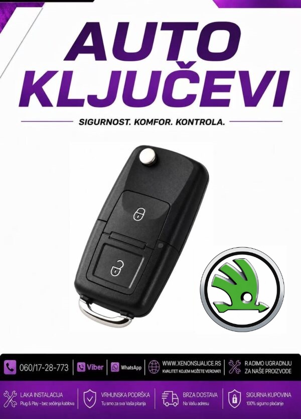 KLJUC SKODA KUCISTE KLJUCA MODEL 1