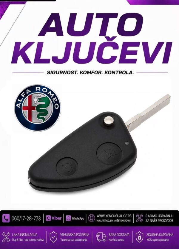KLJUC ALFA ROMEO KUCISTE KLJUCA MODEL 1