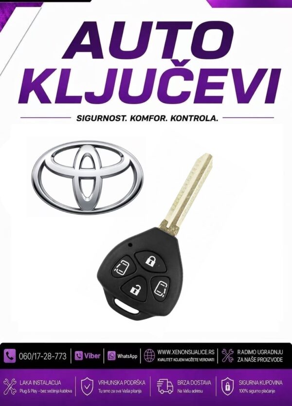 KLJUC TOYOTA KUCISTE KLJUCA MODEL 3