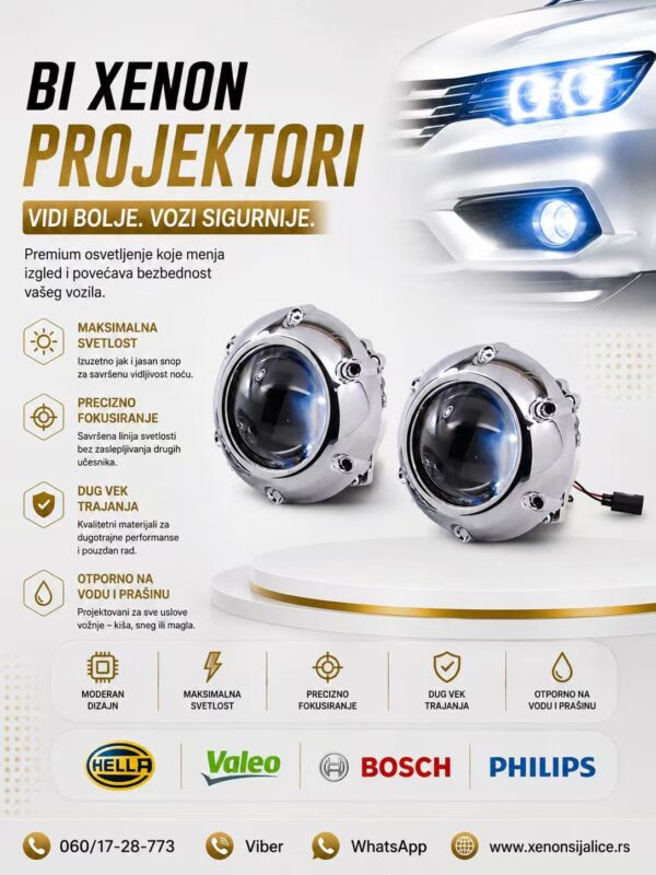 BI XENON MORIMOTO PROJEKTORI UNIVERZALNI MODEL 4 WV GOLF 5