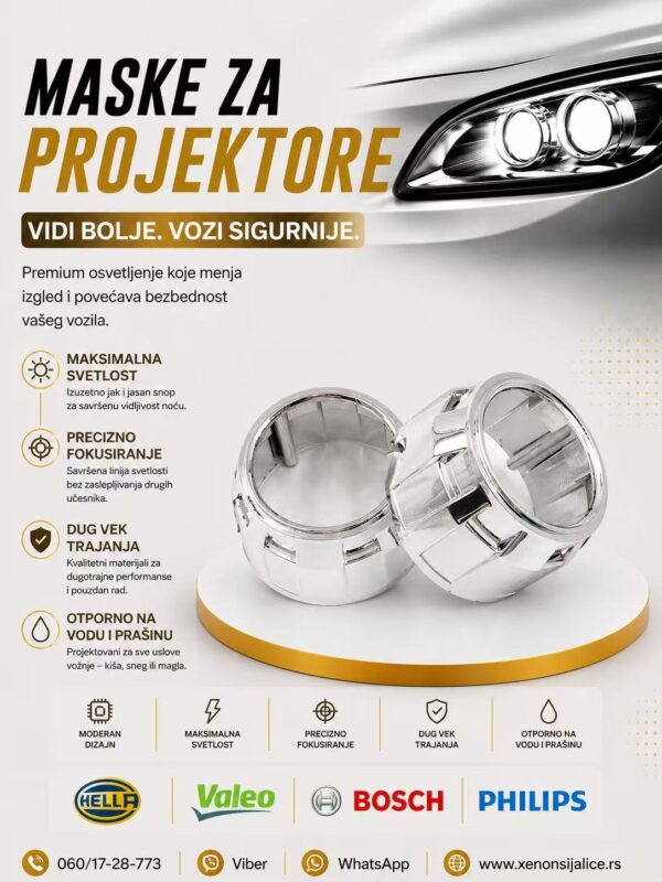 MORIMOTO MASKE ZA PROJEKTORE UNIVERZALNI MODEL 1 SET 2 KOMADA