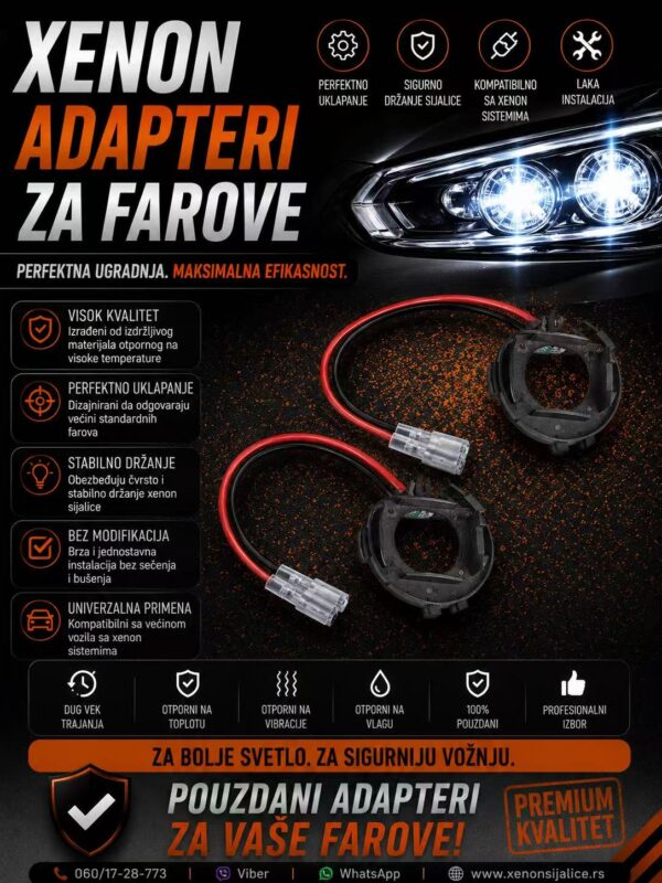 XENON ADAPTERI ZA FAROVE VW