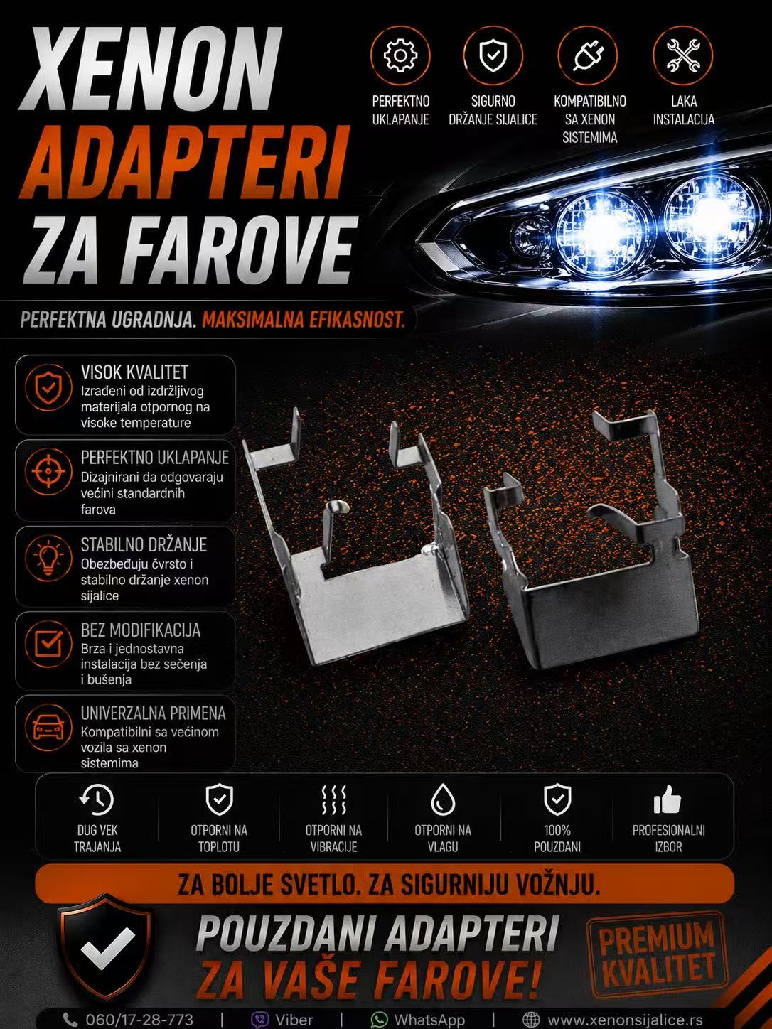 XENON ADAPTERI ZA FAROVE FORD