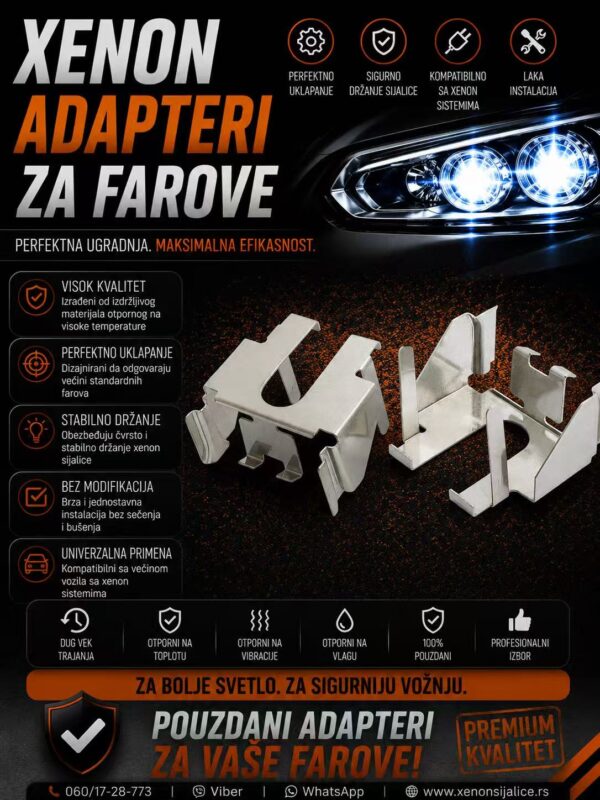 XENON ADAPTERI ZA FAROVE FORD