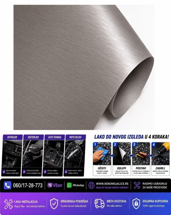BRUSENI ALUMINIUM FOLIJA SIVA