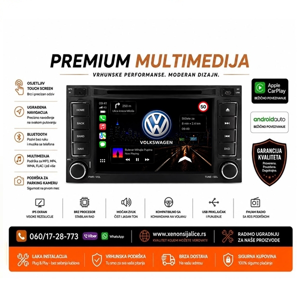 VW TOUAREG MULTIMEDIJA NAVIGACIJA TOUCH SCREEN 7 INCA ANDROID,CAR PLAY