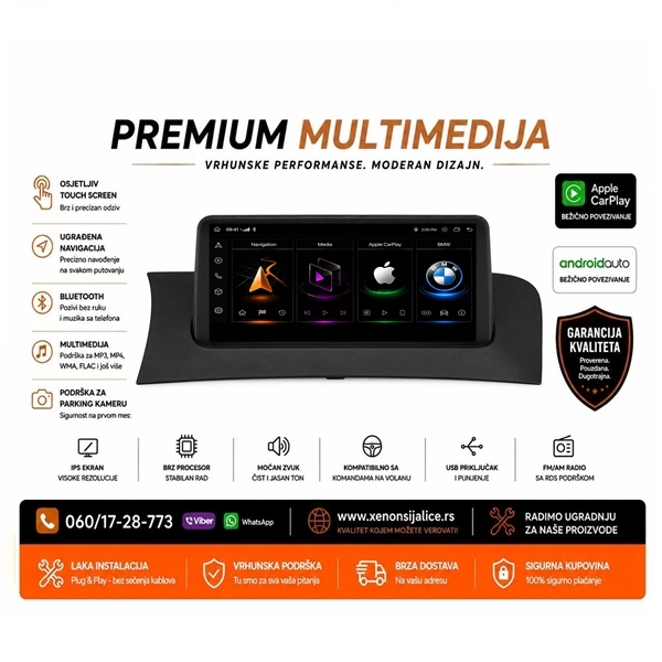 BMW X3 F25 ANDROID,CAR PLAY MULTIMEDIJA NAVIGACIJA TOUCH SCREEN 10 INCA