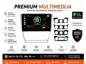 SKODA OCTAVIA A5 MULTIMEDIJA ANDROID,CAR PLAY NAVIGACIJA TOUCH SCREEN 10 INCA