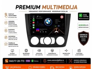 BMW 1 MANUELNA KLIMA ANDROID,CAR PLAY MULTIMEDIJA NAVIGACIJA TOUCH SCREEN 10 INCA