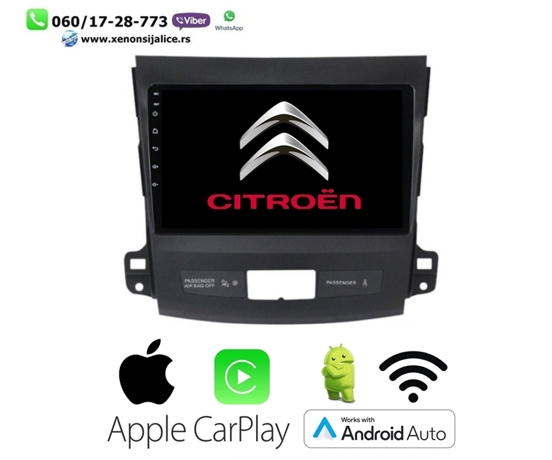 CITROEN C CROSSER MULTIMEDIJA ANDROID,CAR PLAY NAVIGACIJA TOUCH SCREEN 10 INCA