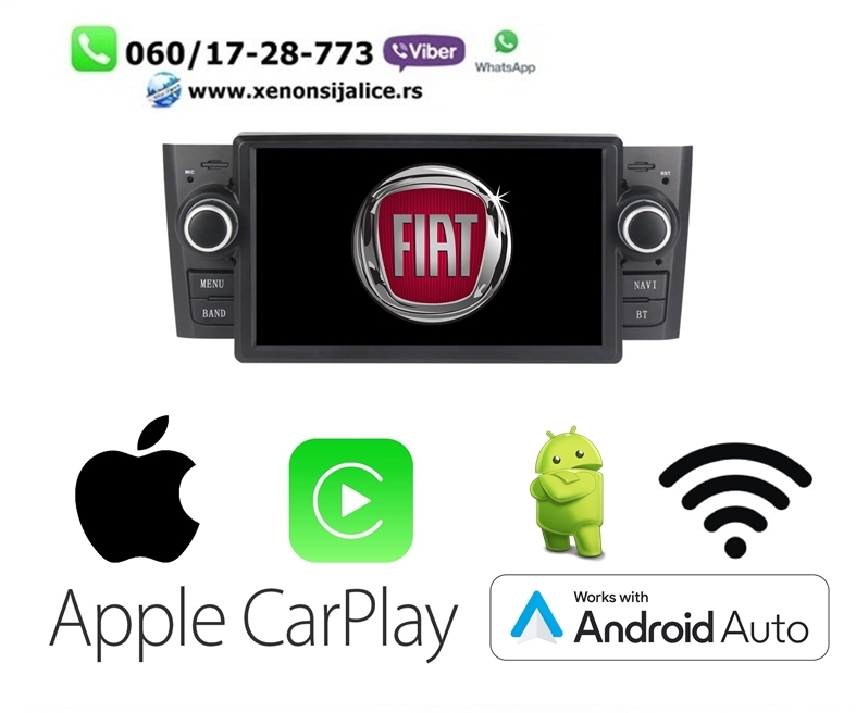 FIAT GRANDE PUNTO MULTIMEDIJA ANDROID,CAR PLAY NAVIGACIJA TOUCH SCREEN 7 INCA