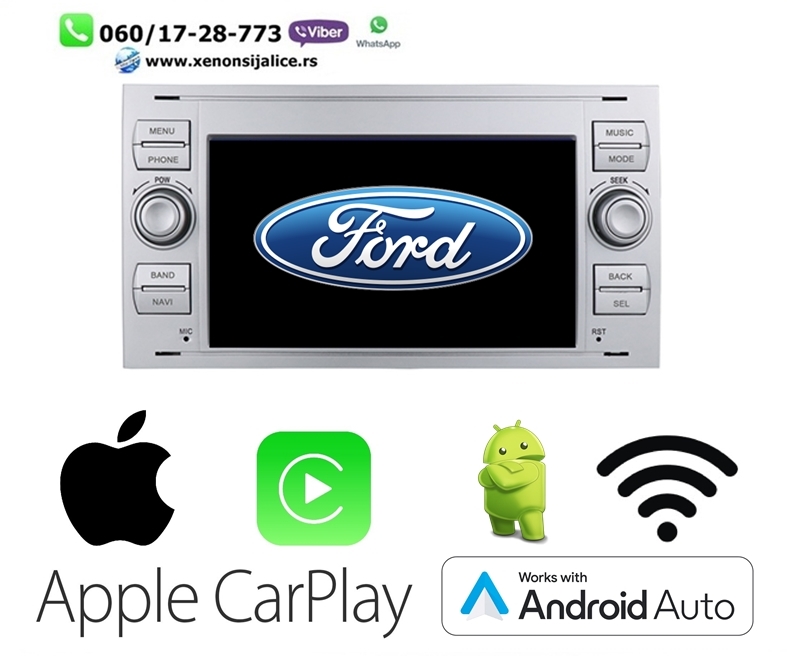 FORD MULTIMEDIJA ANDROID,CAR PLAY NAVIGACIJA TOUCH SCREEN 7 INCA