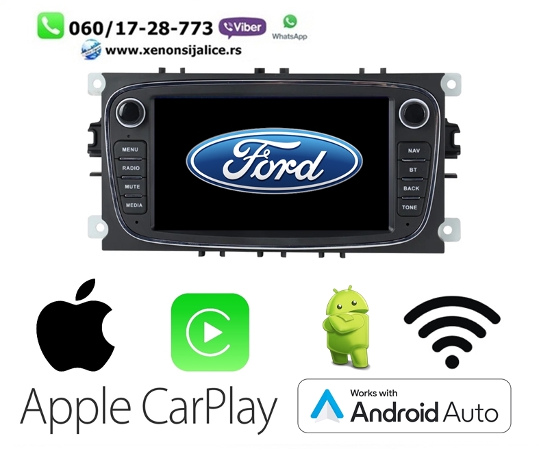 FORD MULTIMEDIJA ANDROID,CAR PLAY NAVIGACIJA TOUCH SCREEN 7 INCA