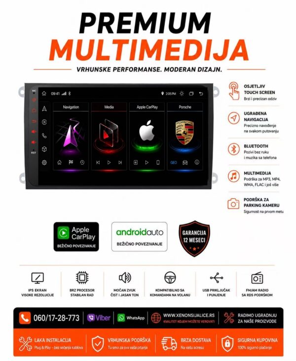 PORSCHE CAYENNE MULTIMEDIJA NAVIGACIJA TOUCH SCREEN 10 INCA ANDROID,CAR PLAY