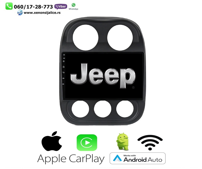 JEEP MULTIMEDIJA ANDROID,CAR PLAY NAVIGACIJA TOUCH SCREEN 10 INCA