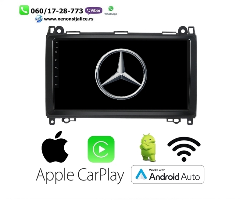 MERCEDES A,B KLASA VITO MULTIMEDIJA ANDROID,CAR PLAY NAVIGACIJA TOUCH SCREEN 10 INCA