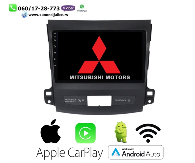 MITSUBISHI OUTLANDER MULTIMEDIJA ANDROID,CAR PLAY NAVIGACIJA TOUCH SCREEN 10 INCA