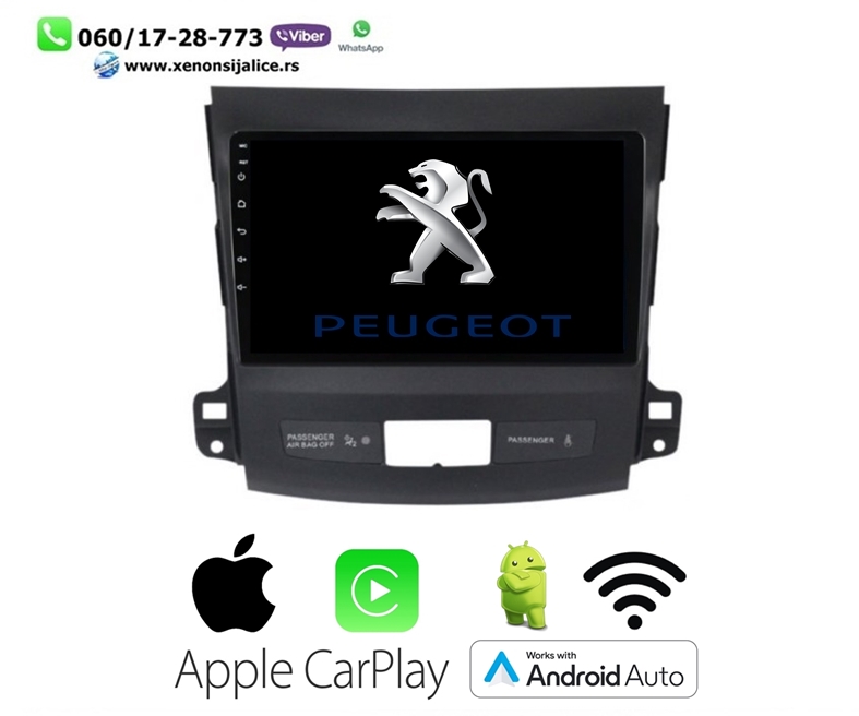 PEUGEOT 4007 MULTIMEDIJA ANDROID,CAR PLAY NAVIGACIJA TOUCH SCREEN 10 INCA