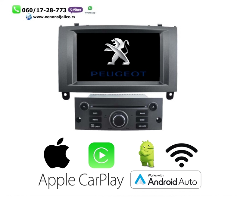 PEUGEOT 407 MULTIMEDIJA ANDROID,CAR PLAY NAVIGACIJA TOUCH SCREEN 7 INCA