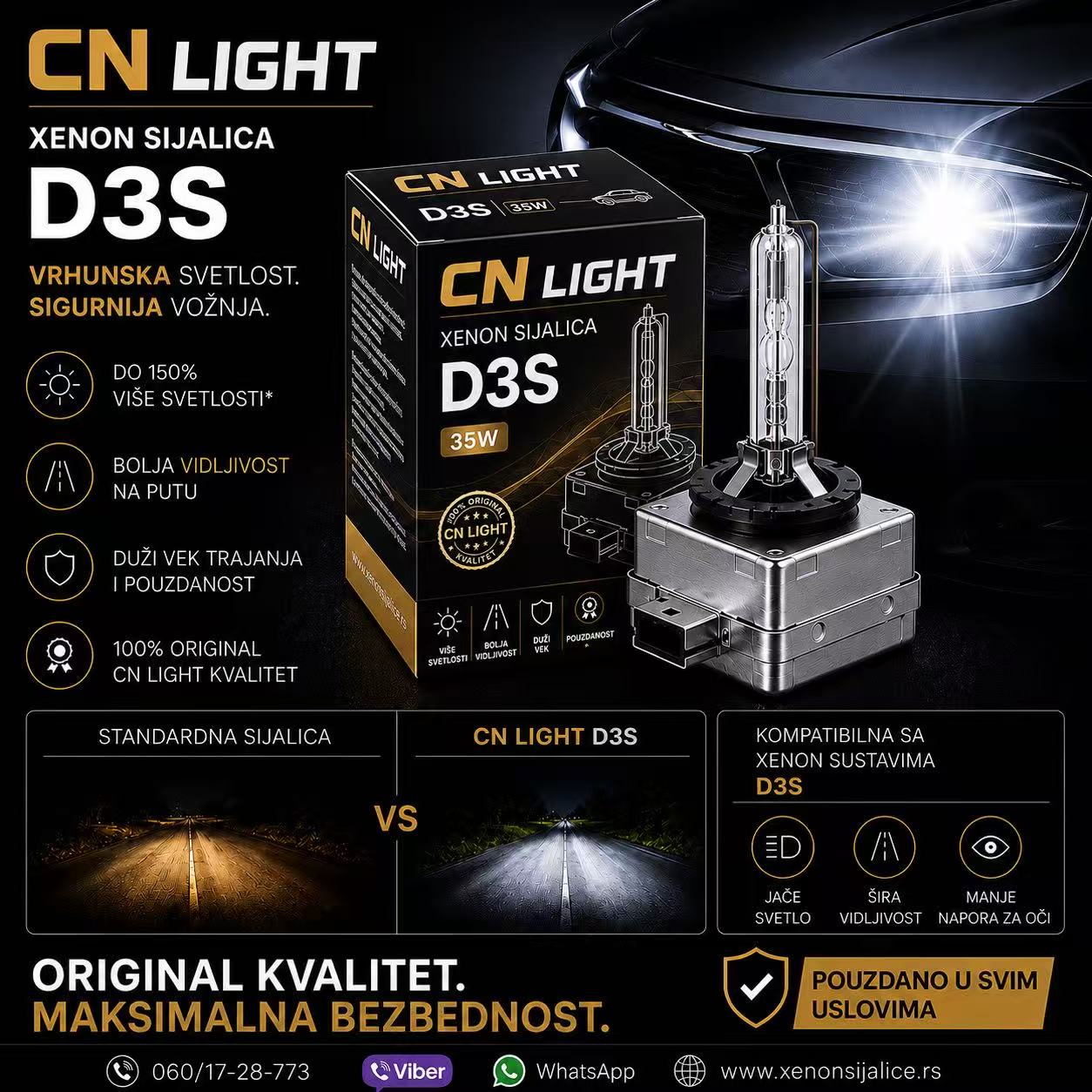 XENON SIJALICA CN LIGHT D3S
