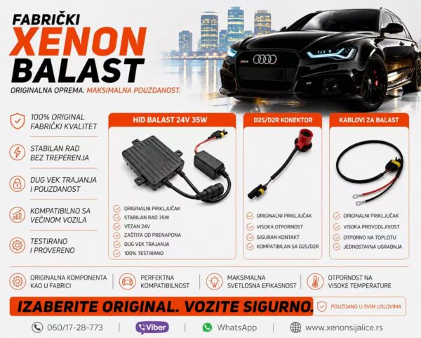 D2S-D2R XENON AC BALAST CAN BUS UNIVERZALNI 12V-24V ZAMENSKI