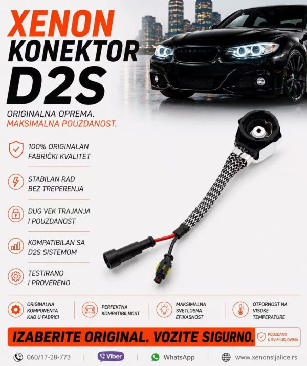 D2S-D2R KONEKTOR ZA SIJALICU UNIVERZALAN