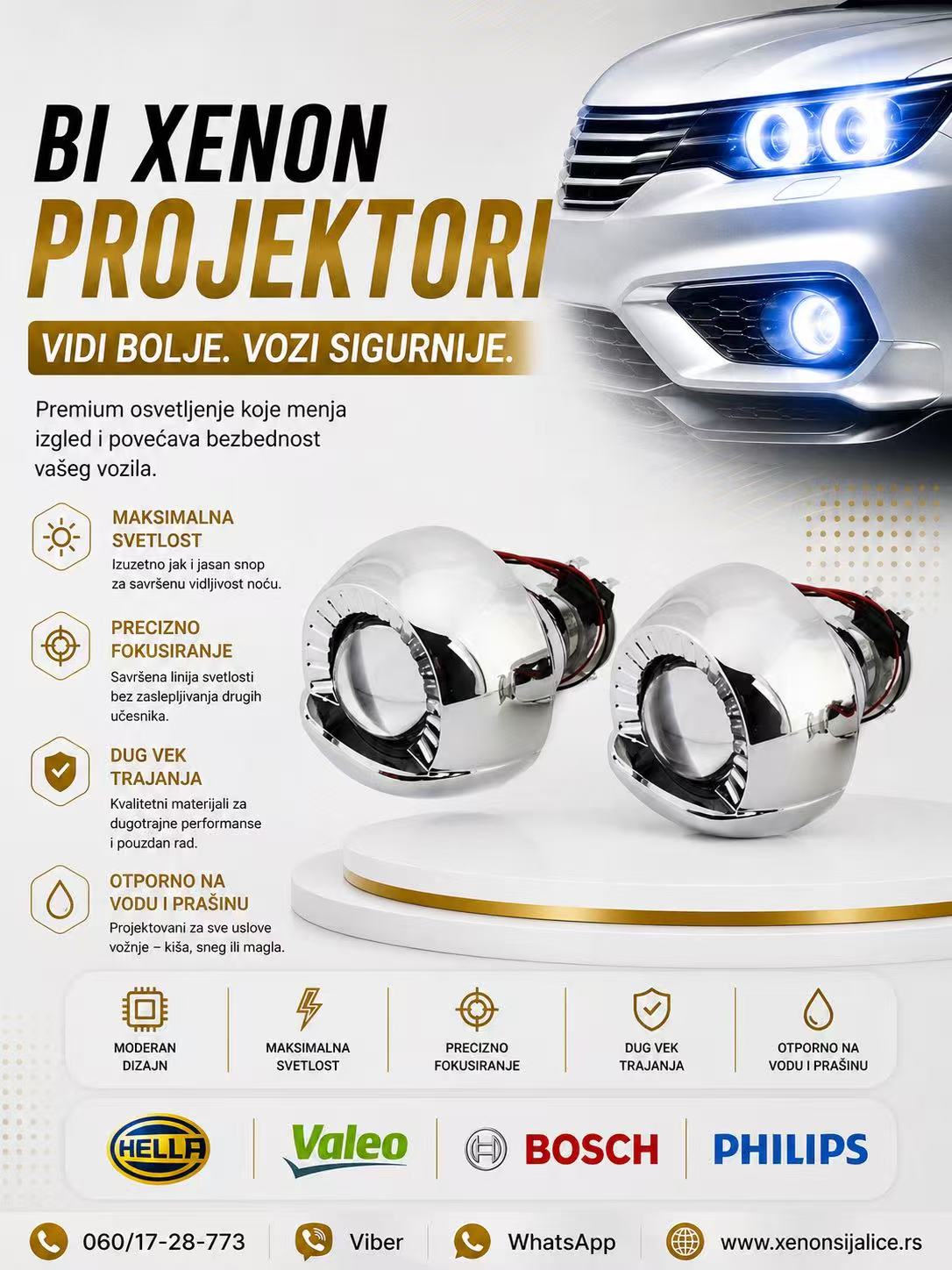 BI XENON MORIMOTO MINI PROJEKTORI UNIVERZALNI MODEL 7