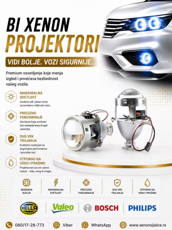BI XENON MORIMOTO PROJEKTORI 3 INCA UNIVERZALNI MODEL 9 BEZ MASKI