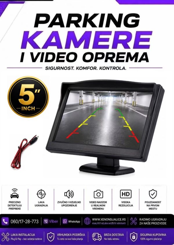 MONITOR ZA PARKIRANJE 5 INCA MODEL 2