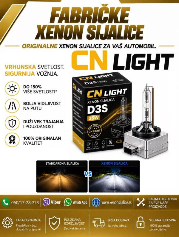 XENON SIJALICA CN LIGHT D3S