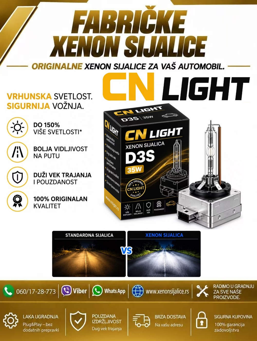 XENON SIJALICA CN LIGHT D3S