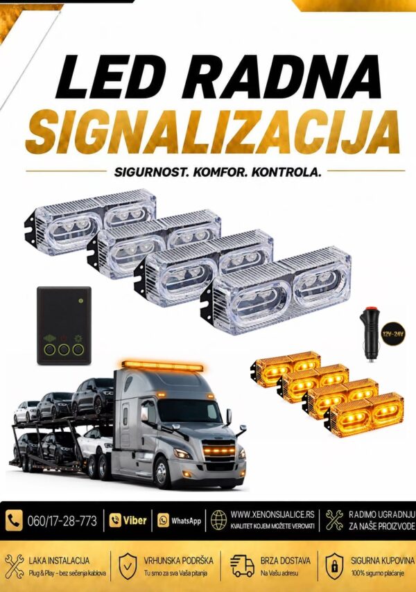 BLINKERI UGRADNI SET 7cm X 3cm ZUTI 12v/24v