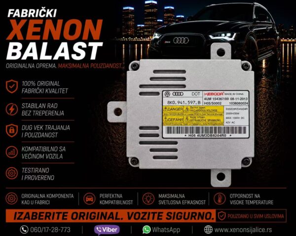 XENON BALAST KEBODA 8K0 941 597B