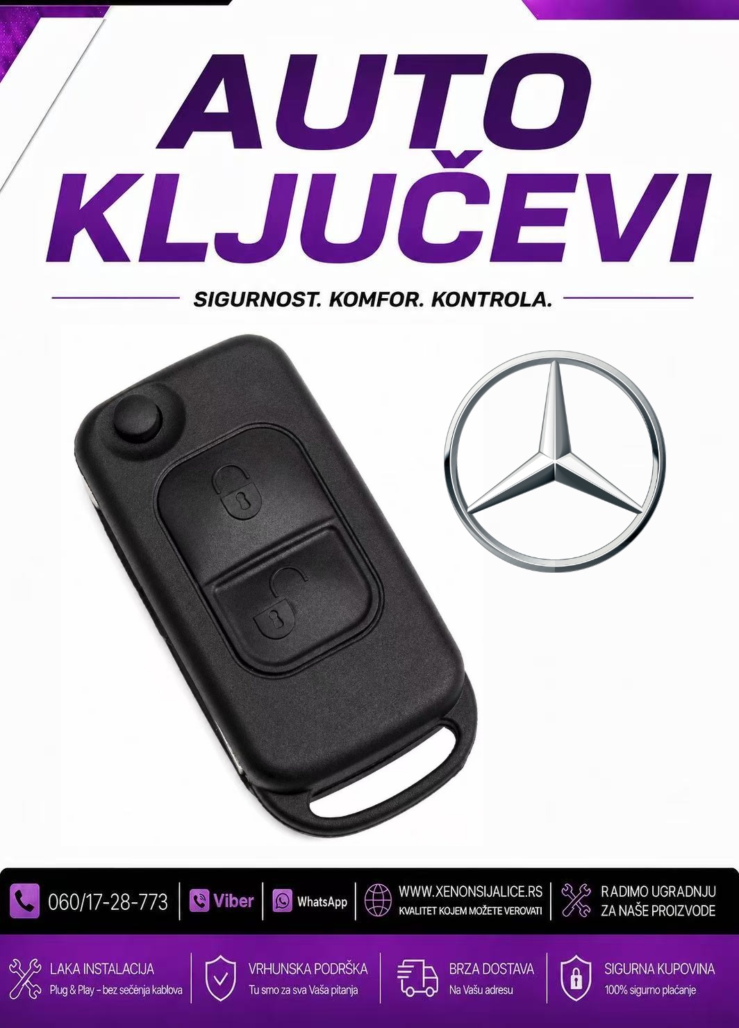 KLJUC MERCEDES KUCISTE KLJUCA MODEL 2