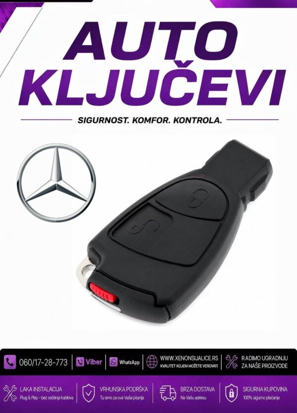 KLJUC MERCEDES KUCISTE KLJUCA MODEL 3