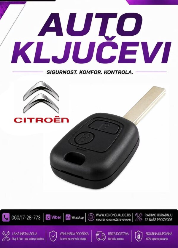 KLJUC CITROEN KUCISTE KLJUCA MODEL 2