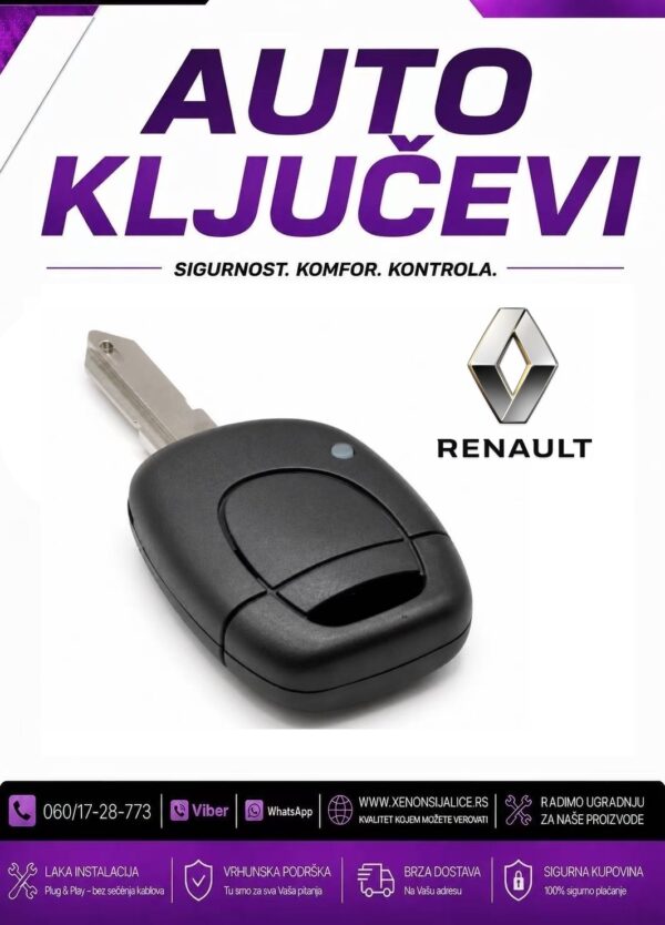 KLJUC RENAULT KUCISTE KLJUCA MODEL 2